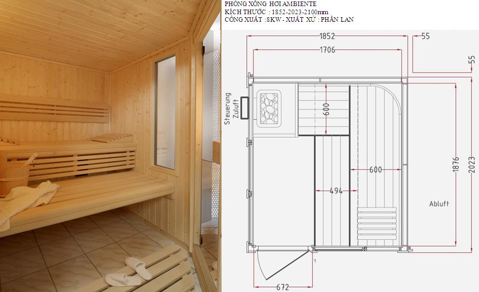Cách lắp phòng xông hơi khô